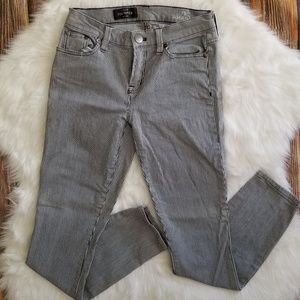J Crew Toothpick Womens Striped Skinny Ankle Jeans